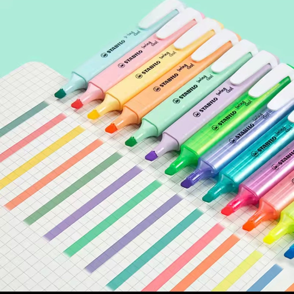 Set 18 Destacadores STABILO Swing Cool | Fluorescentes y Pastel