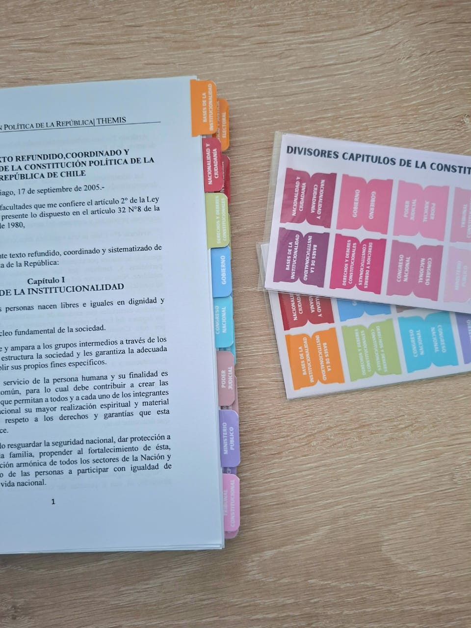 Divisores de capítulos - Constitución